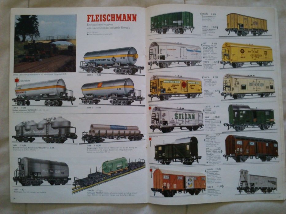 Catalogo Fleischmann comboios / brinquedos HO 1968/1969, em Alemão