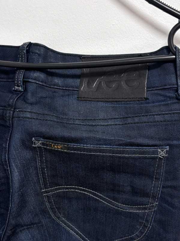 Spodnie damskie Lee Amy W26 L33 ciemne jeansy slim fit stretch modne