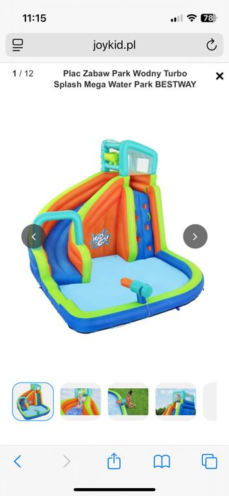 Plac Zabaw Park Wodny Turbo Splash Mega Water Park BESTWAY