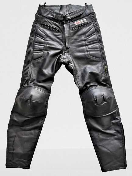 G-FORCE by AKITO Firmowe Spodnie Motocyklowe SKÓRA S pas 78 cm j. Nowe