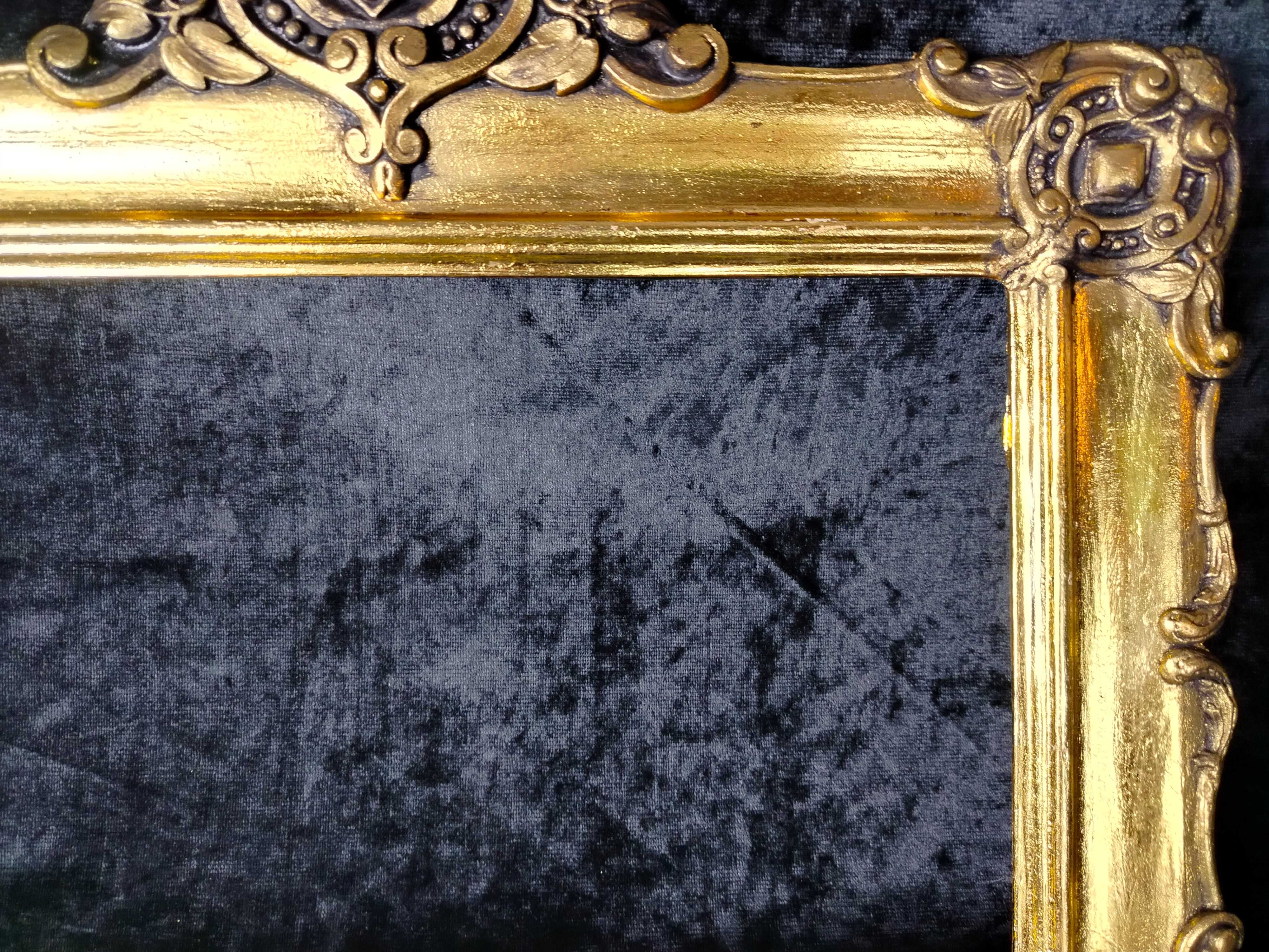 Cudna stara zabytkowa złota rama RA1005