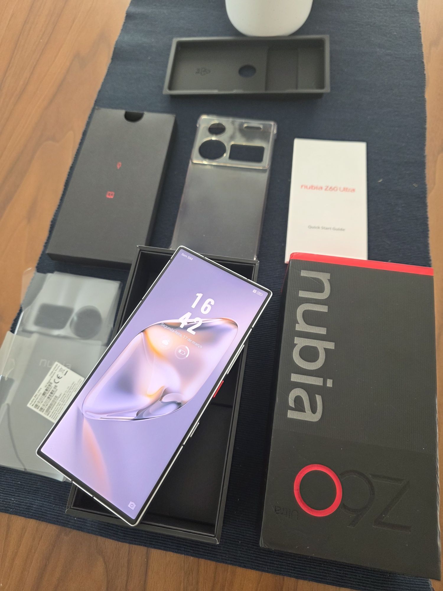 Nubia Z60 Ultra 12GB/256GB Leading Version c/NOVO. Troca/retoma. Capa