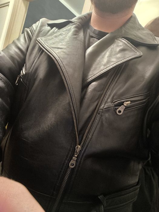 Ramoneska kurtka skórzana męska