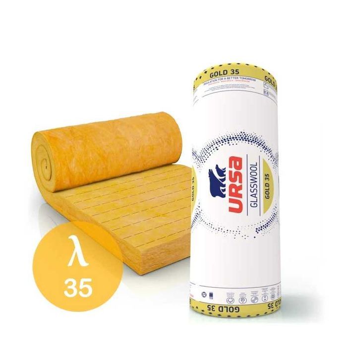 Wełna mineralna URSA GOLD 035 – 20 cm Najlepsza izolacja!  Akustyka