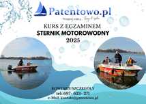 Kurs Sternik motorowodny, kurs żeglarski ,Motorówka, Skuter, Patent
