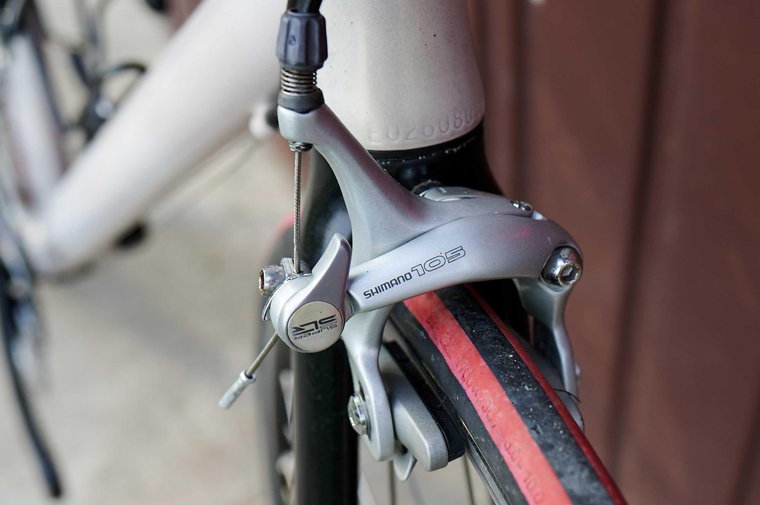 Rower szosowy Szosa kolarka Alu Shimano 105 roz 22cali okazja super
