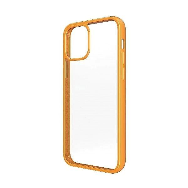 Etui PanzerGlass ClearCase na iPhone 12 mini - przezroczysto-pomarańcz