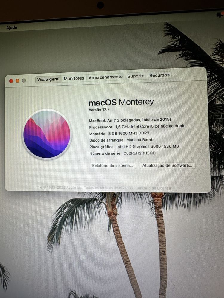 MacOS Monterey versão 12.7