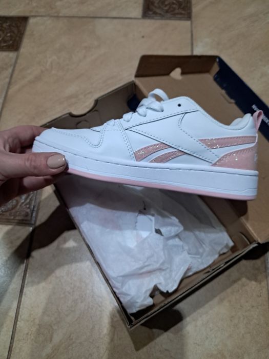 Buty Reebok dziewczęce białe różowe