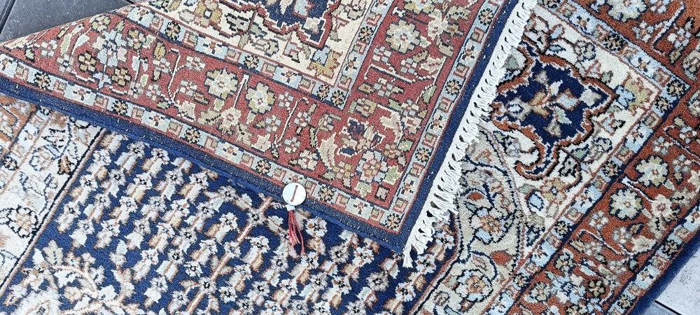 Isfahan dywan wełniany tkany ręcznie 160 x 95 cm perski wełna