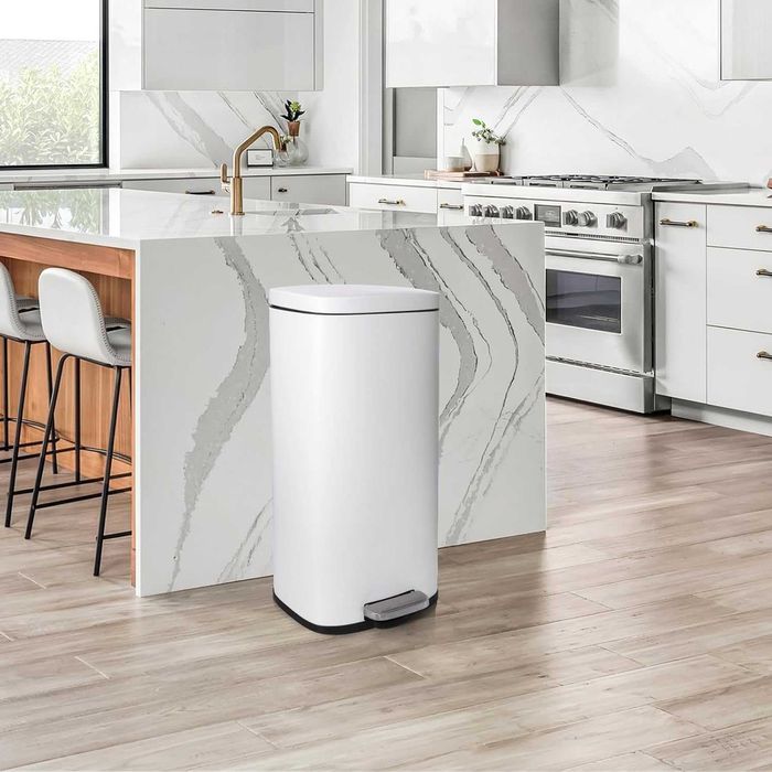 Nowy metalowy kosz na śmieci / kubeł / 30l / biały !A3094!