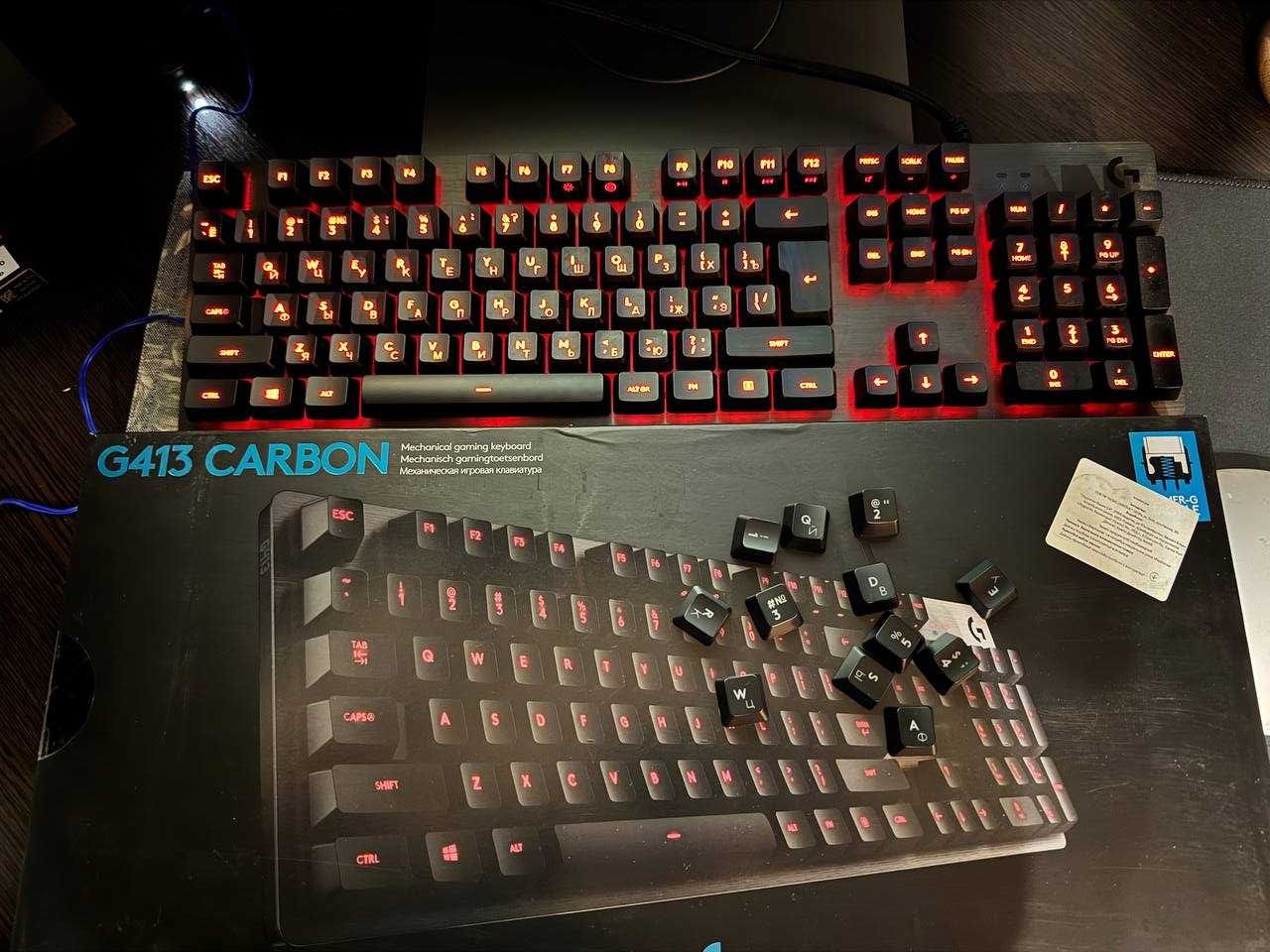 Клавіатура дротова Logitech G413 Carbon Mechanical Gaming