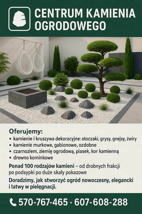 Kamień biały kruszywo 350 zł