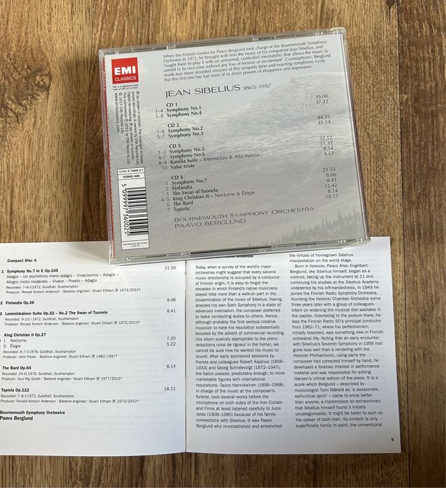 Sibelius complete symphonies
