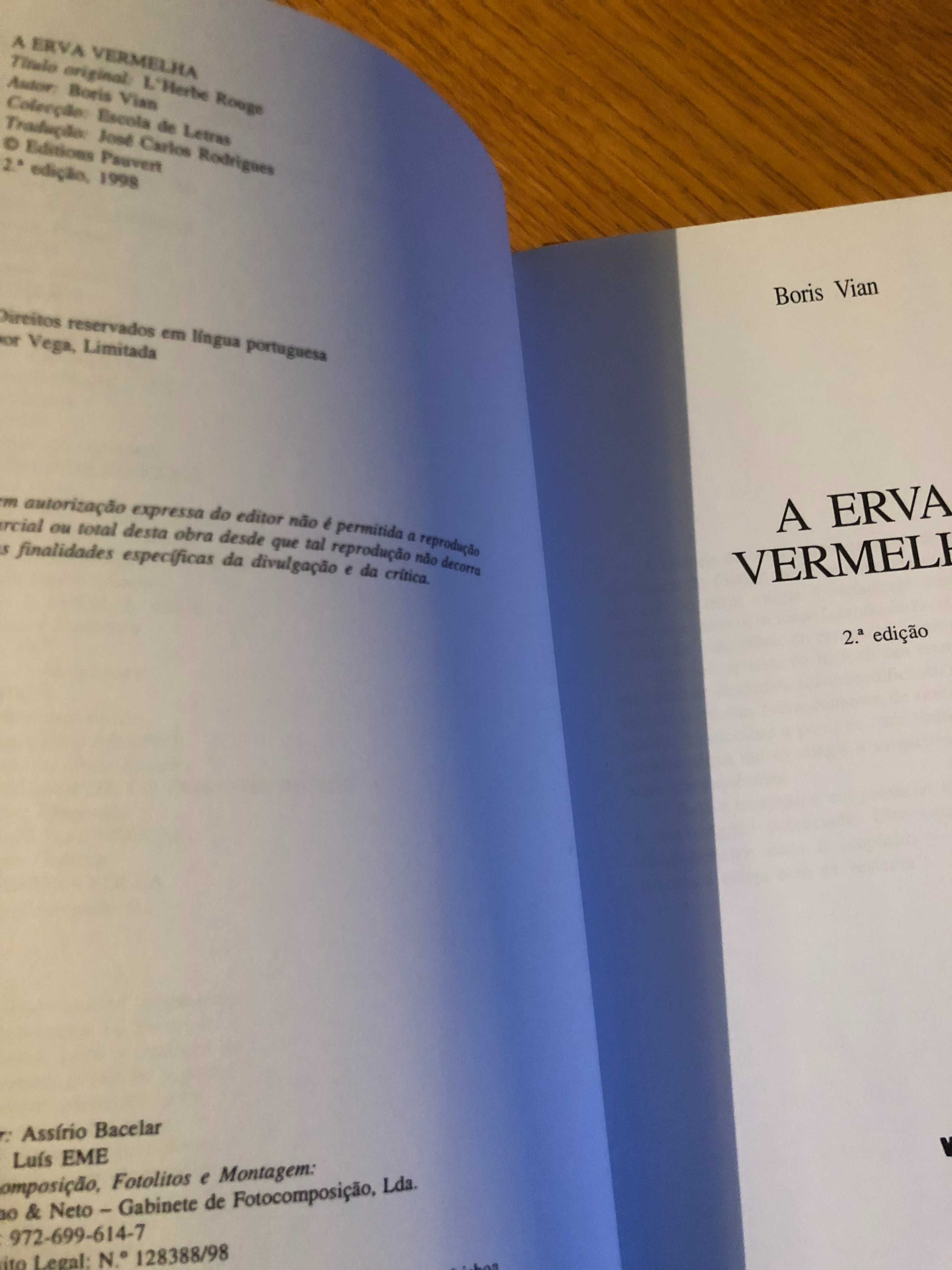 A Erva Vermelha    BORIS VIAN