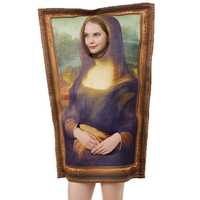 Kostium na impreze przebranie obraz Mona Lisa śmieszne