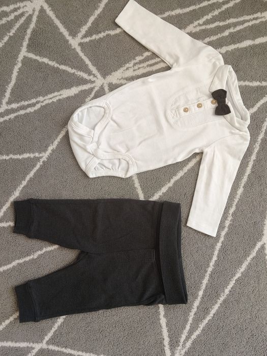 Komplet 62 H&M z muchą, elegancki, świąteczny