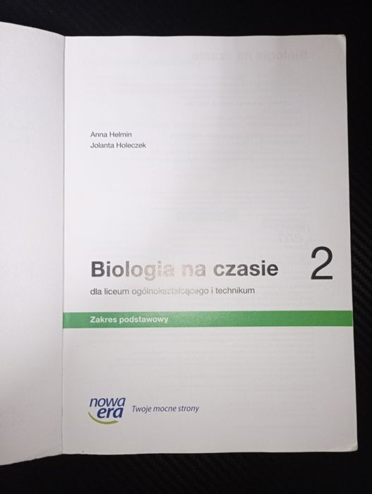 Biologia na czasie 2 Nowa Era liceum technikum 2020