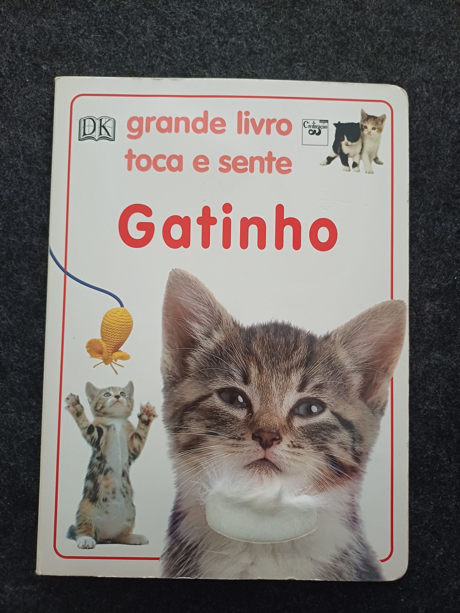 4 livros da coleção Toca e Sente