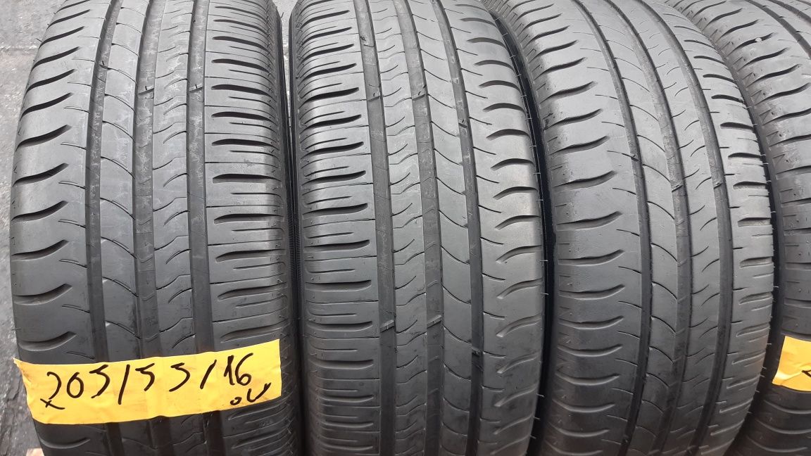 Opony Letnie 205"55"16".MICHELIN.7 mm.Cena 600 zł kpl-4 sztuki.