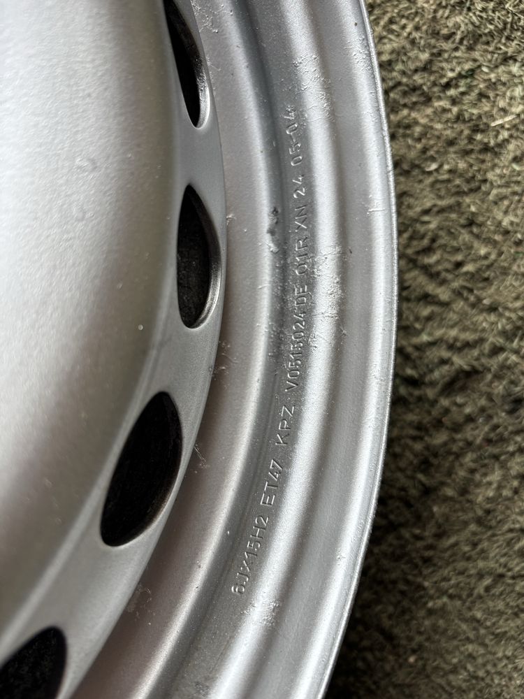 5x112 6Jx15 ET47 felgi stalowe VW SEAT AUDI SKODA