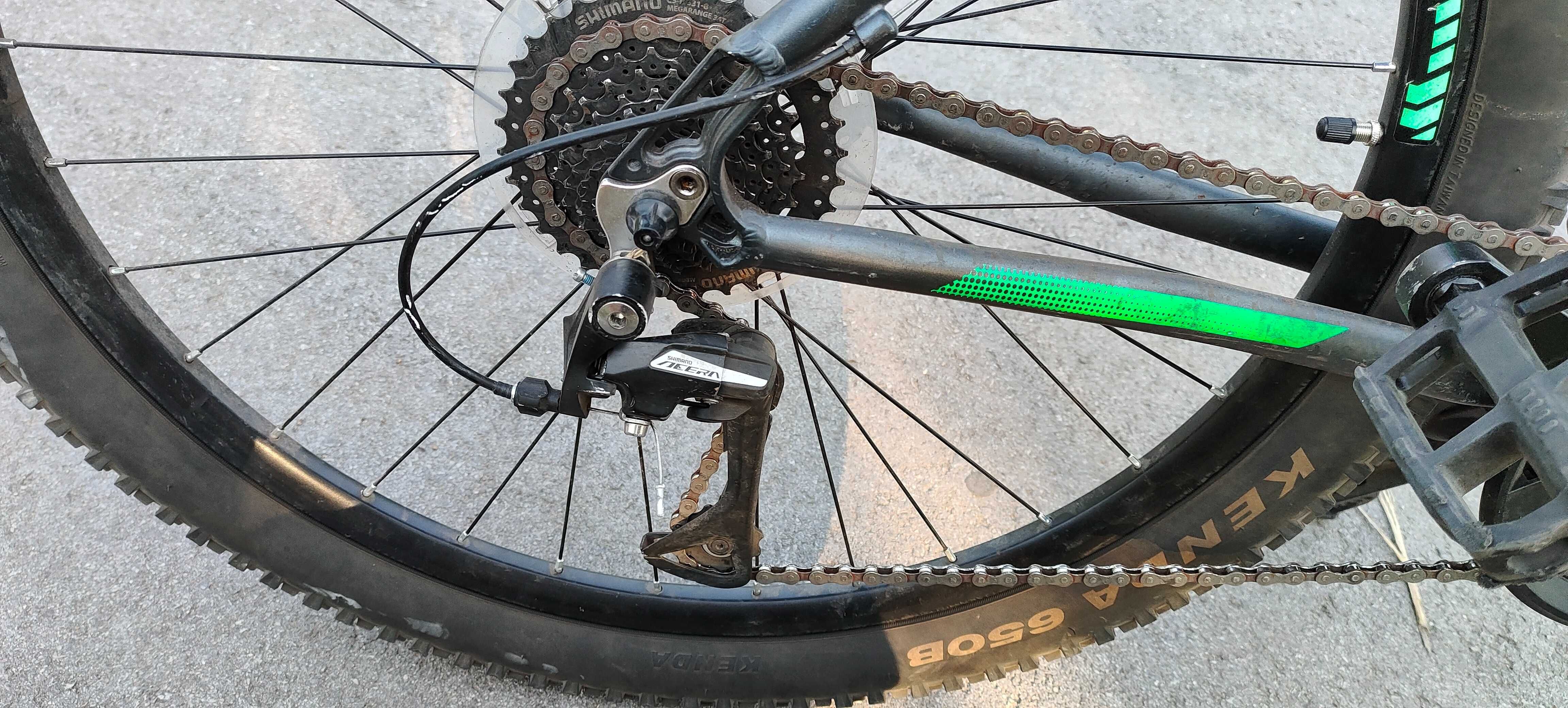 Rower MTB INDIANA X-Pulser 3.7 M21 27.5 cala męski Grafitowo-zielony