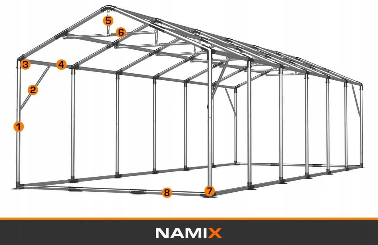 Namiot PRESTIGE 6x12-2,6m hala przemysłowa magazynowy CAŁOROCZNY PVC