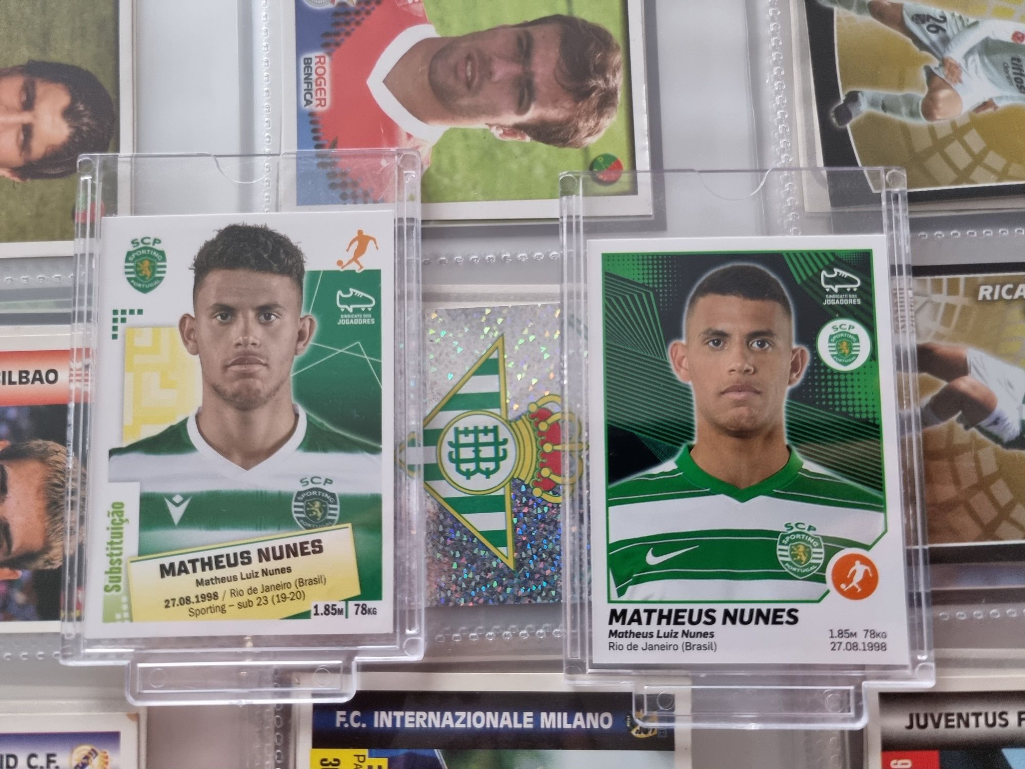 Cromos panini com rookie