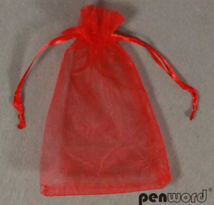 Woreczki organzowe czerwone 10x15cm. Penword. Nowy Produkt