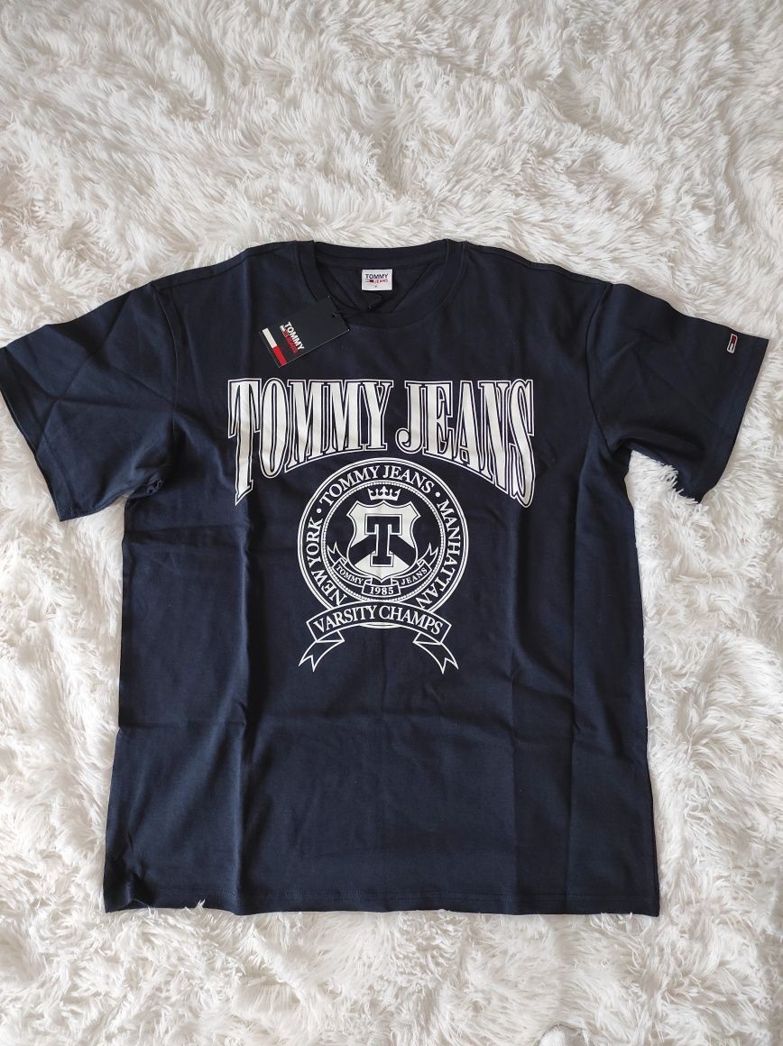 Tommy Jeans - T-shirt męski XL 100% bawełna
