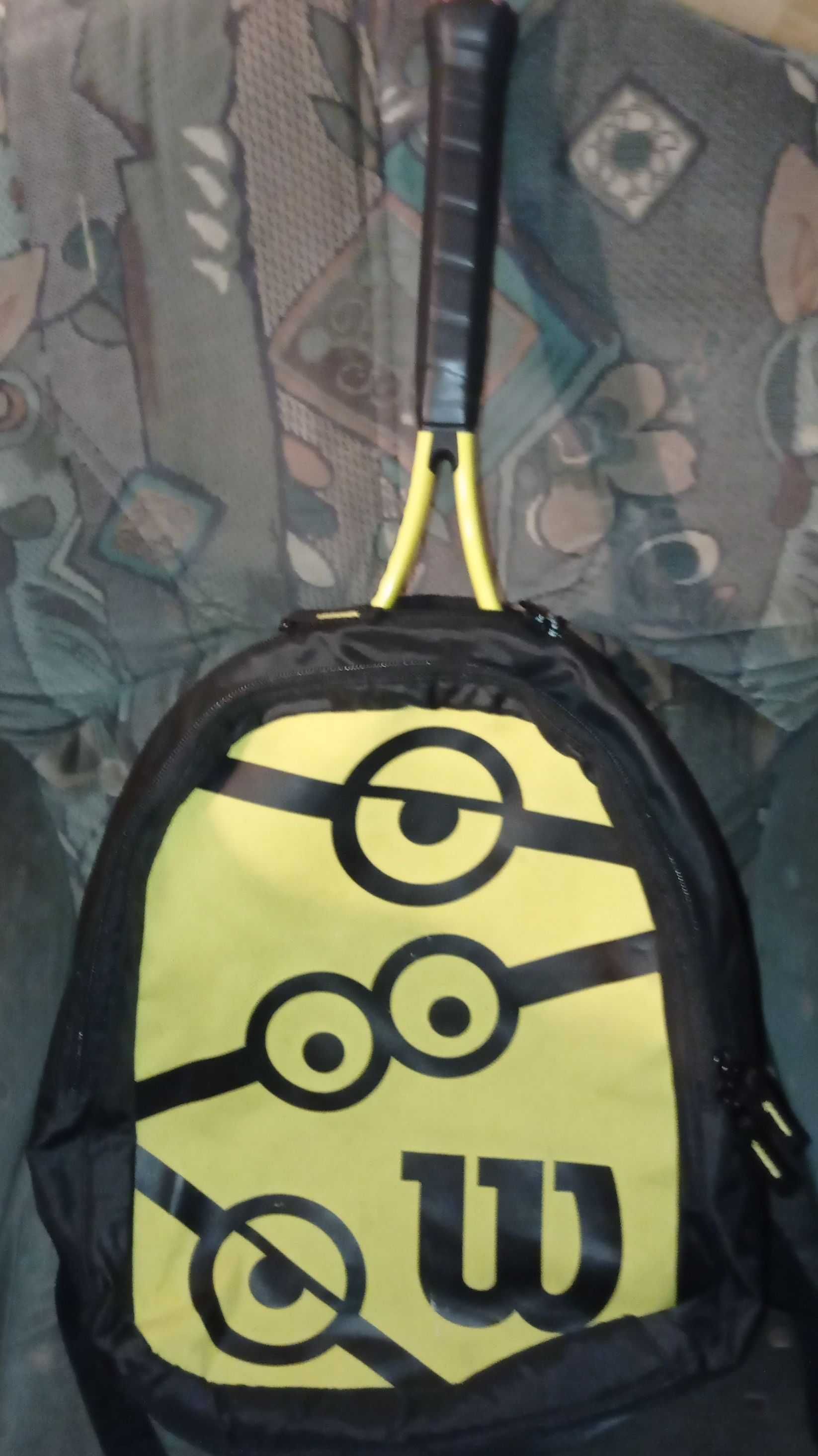 Zestaw Rakieta do tenisa + Plecak  Minions