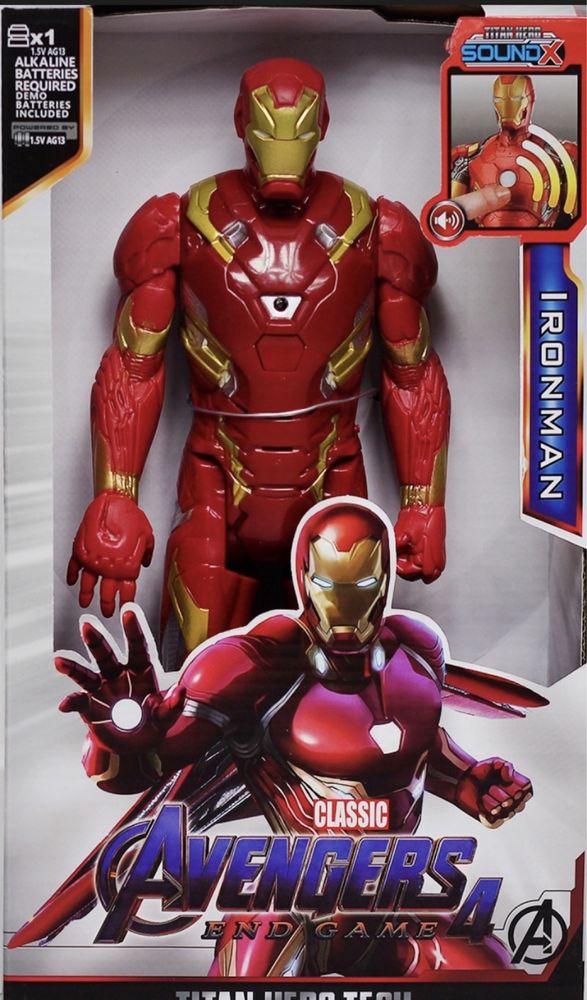 Figurka IronMan Avengers mozna ruszac konczynami, 30CM , Bateria