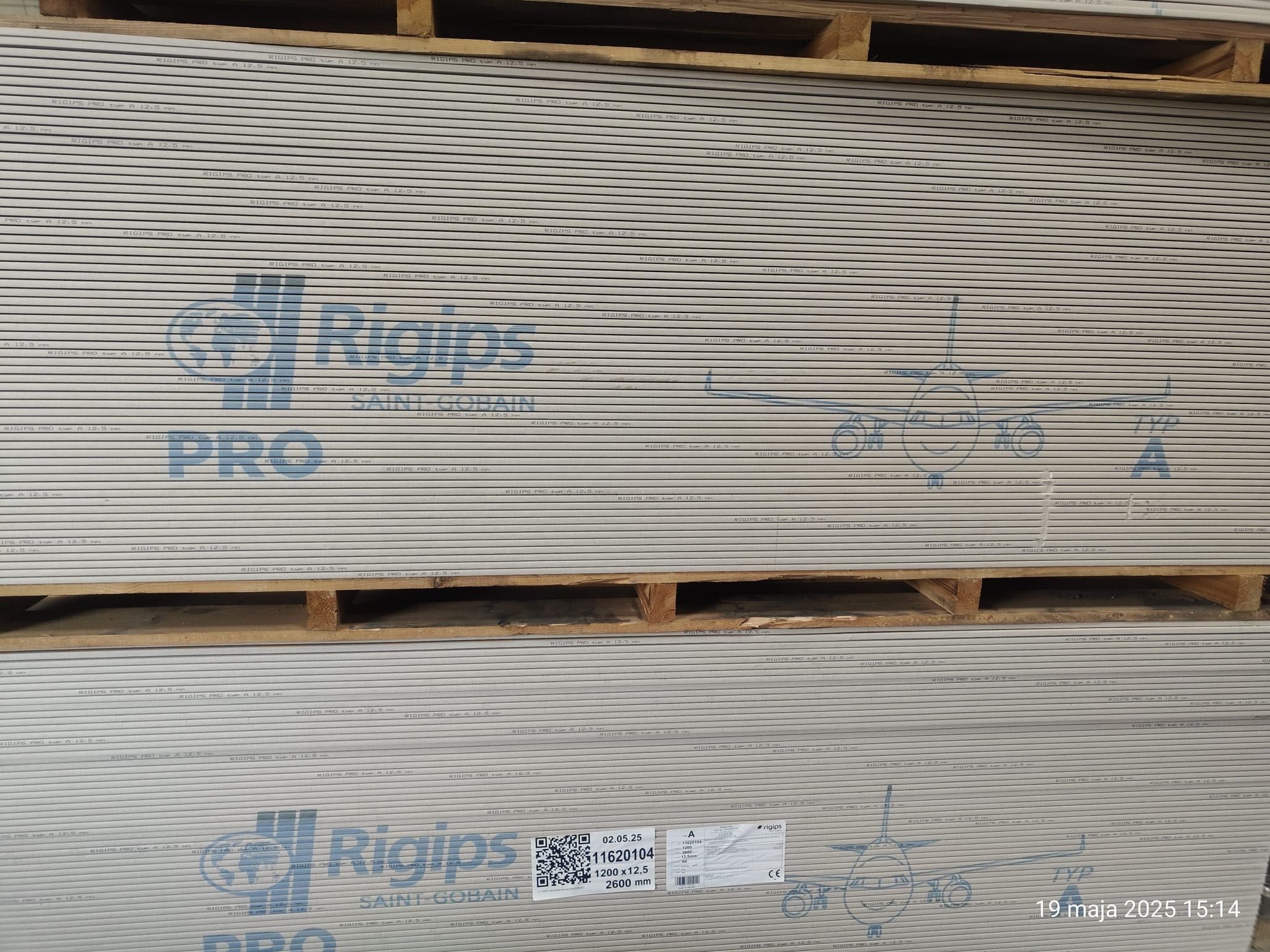 Płyta KARTON GIPS GK 1200/2600 gr. 12,5mm