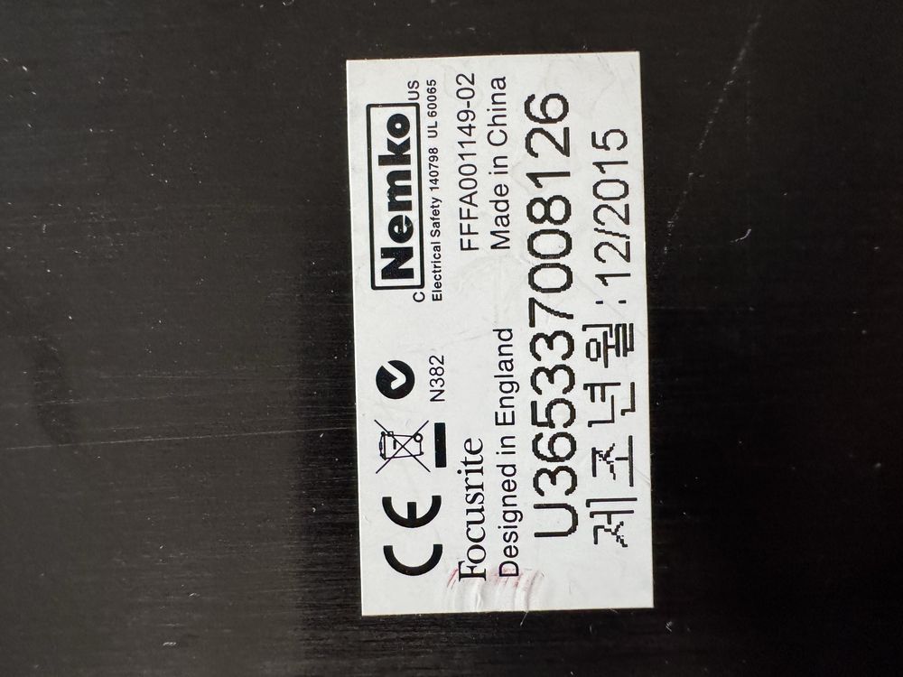 Продаю Focusrite Clarett 2Pre (Thunderbolt)