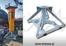 Stojak pod duży młot hydrauliczny  do koparki Faktura Vat PRODUCENT