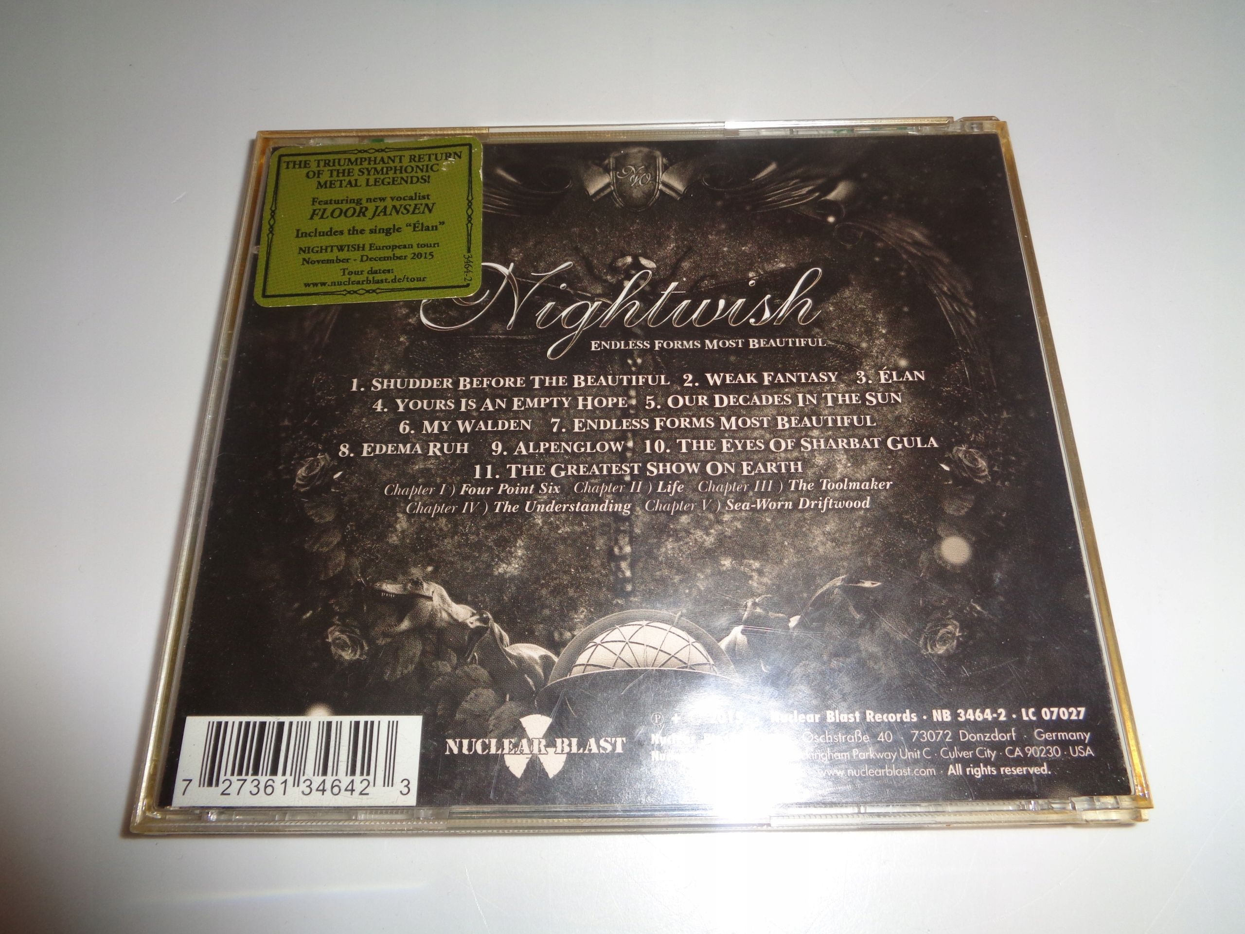 Endless Forms Most Beautiful Nightwish cd *