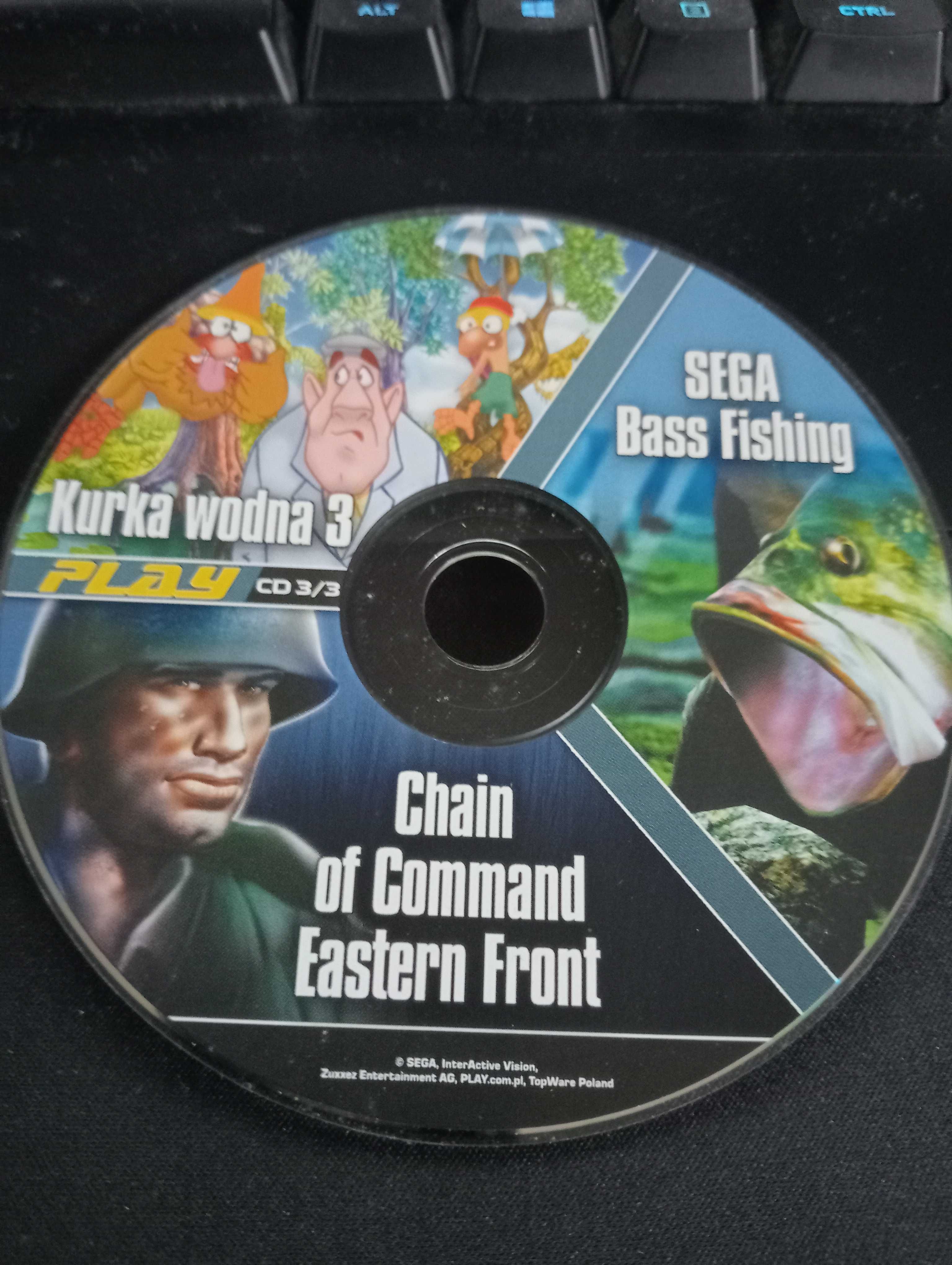 Sega Bass Fishing + Chain of Command Eastern Front + Kurka Wodna 3 PC