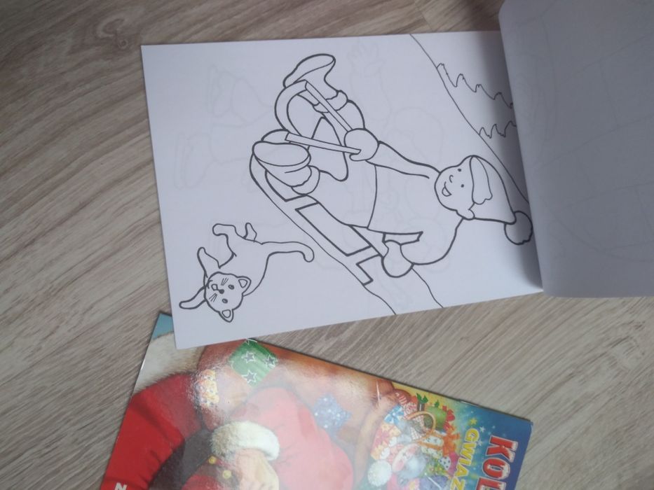 Zimowe kolorowanki i łamigłówki