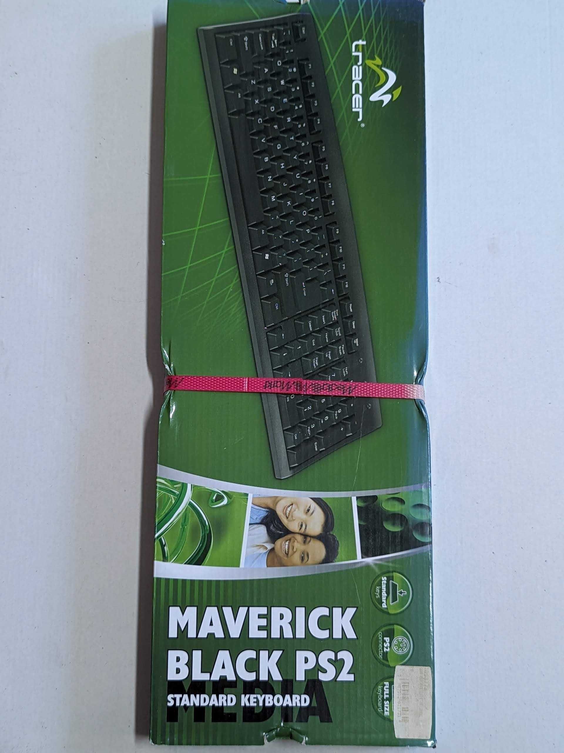 Klawiatura PS/2 Tracer Maverick Black QWERTY - NOWA!