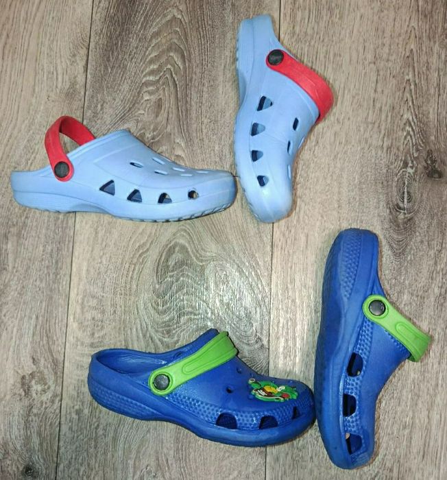 Дитячі Крокси Сабо  Shark 19 см. Та сині 17 см.