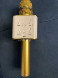 Mikrofon do karaoke Technaxx BT-X31, 6 W, złoty, biały