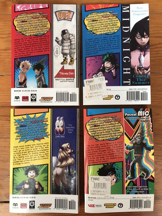 Livros My Hero Academia Manga inglês