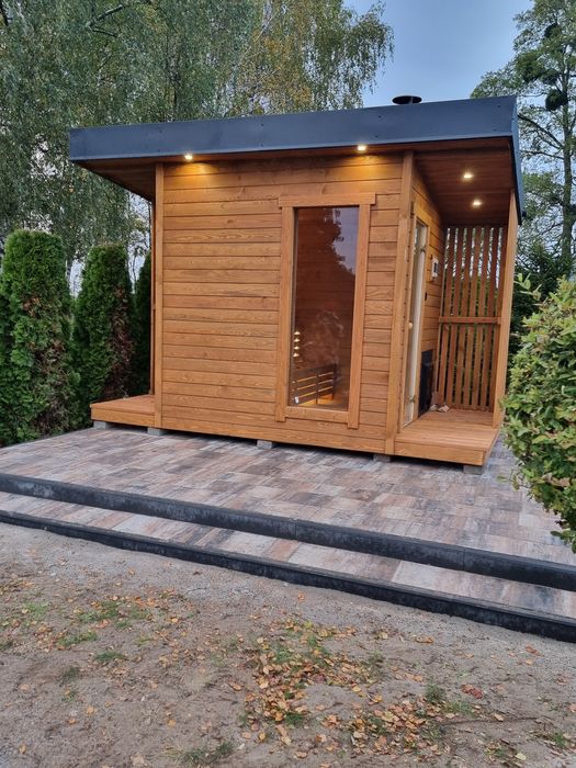 Sauna Zewnętrzna ,Ogrodowa- 6-8  Osobowa z Balią