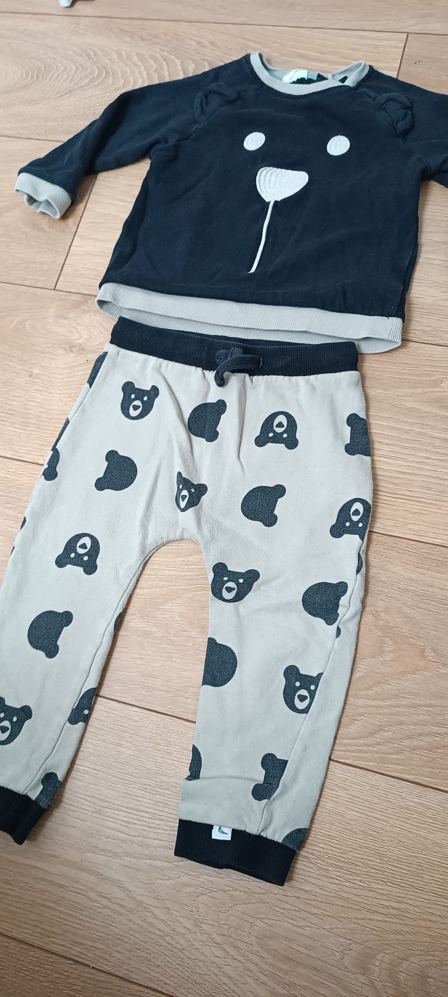 Dres komplet zestaw dresy miś 98 pepco