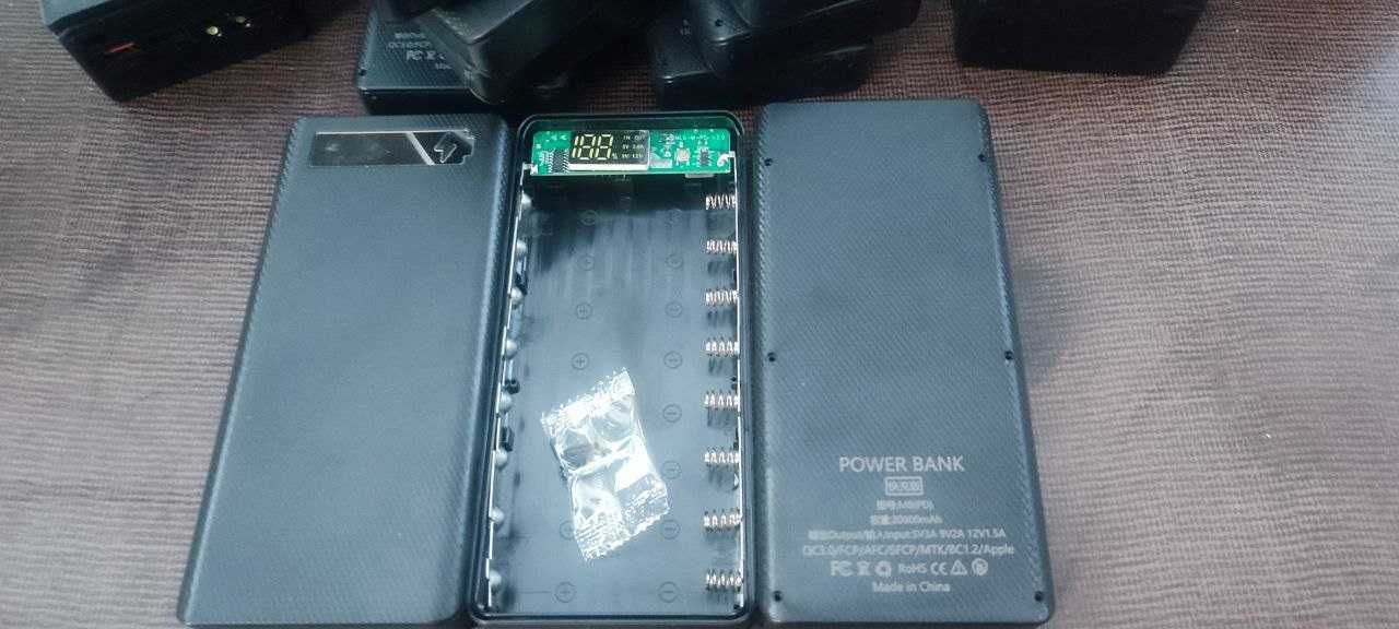 Fast Charge Power Bank Qi-Power QC PD повербанк корпус для 18650 21700