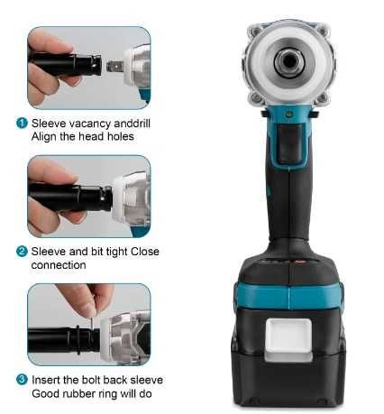 Aparafusadora Elétrica Gisam Gami 520n.m com 2 Baterias e carregador