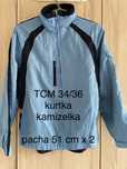 TCM 34/ 36 kurtka kamizelka damska niebieska wiatrówka