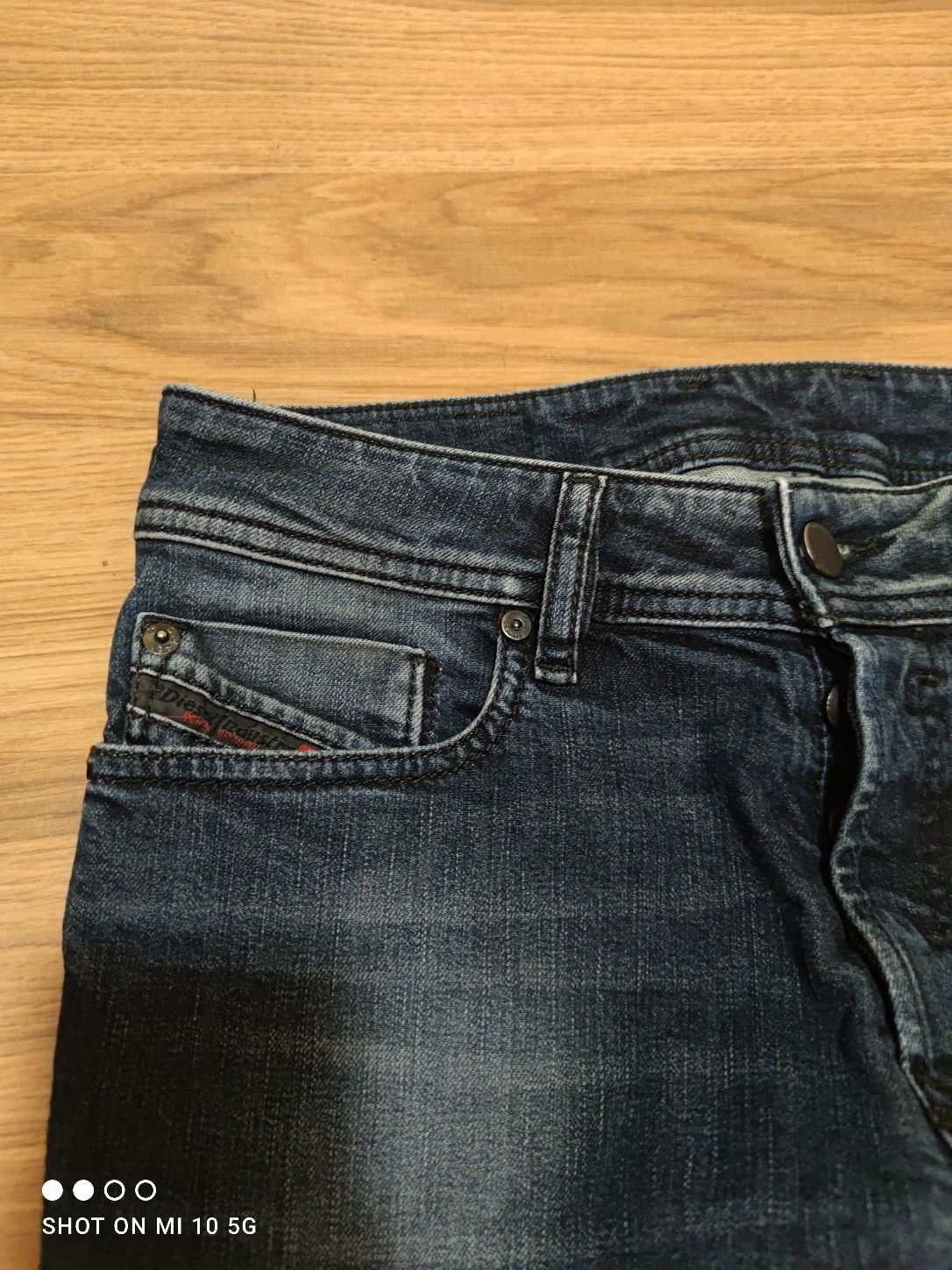 Diesel Sleenker jeansy przecierane Slim Skinny 28/30 granatowe damskie