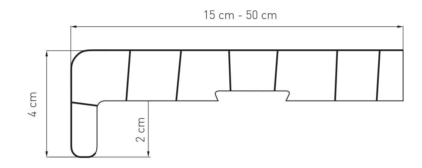 Parapet Pcv Wewnętrzny Marmur + Zakończenia Gratis