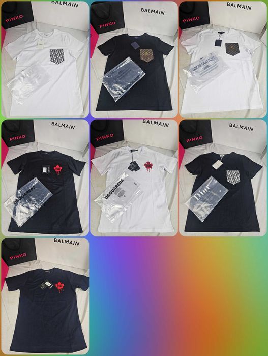 Koszulka dior t-shirt koszulki męskie louis vuitton dsq nowość